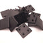 New – Open box Lot of 30 Tslots 671014 Cover Cap Black, 60mm x 60mm, 4 Crosses=6.8mm, R=2mm