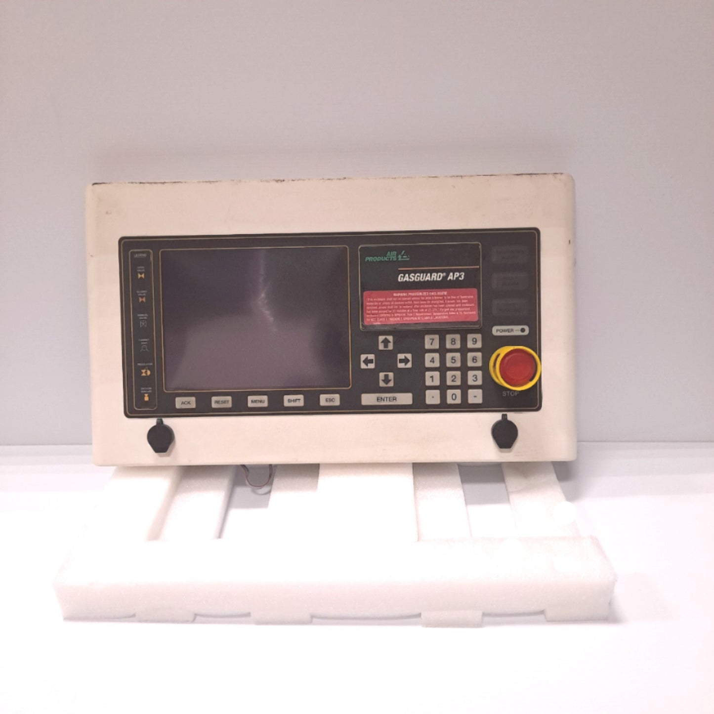 Used Air Products 809-606303E Gas Manifold Control Panel 13 Valve Single Planar