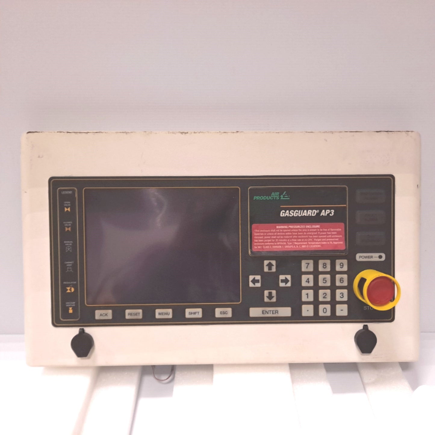 Used Air Products 809-606303E Gas Manifold Control Panel 13 Valve Single Planar