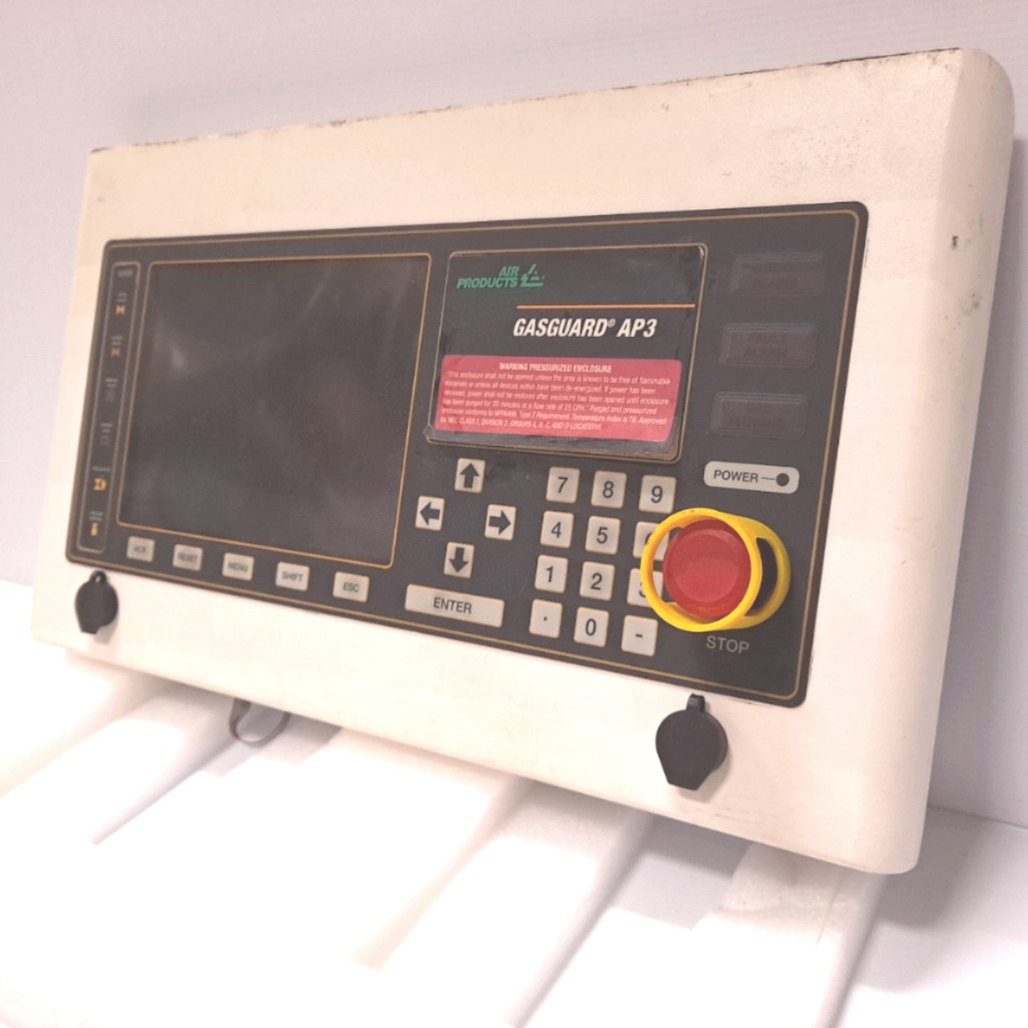 Used Air Products 809-606303E Gas Manifold Control Panel 13 Valve Single Planar