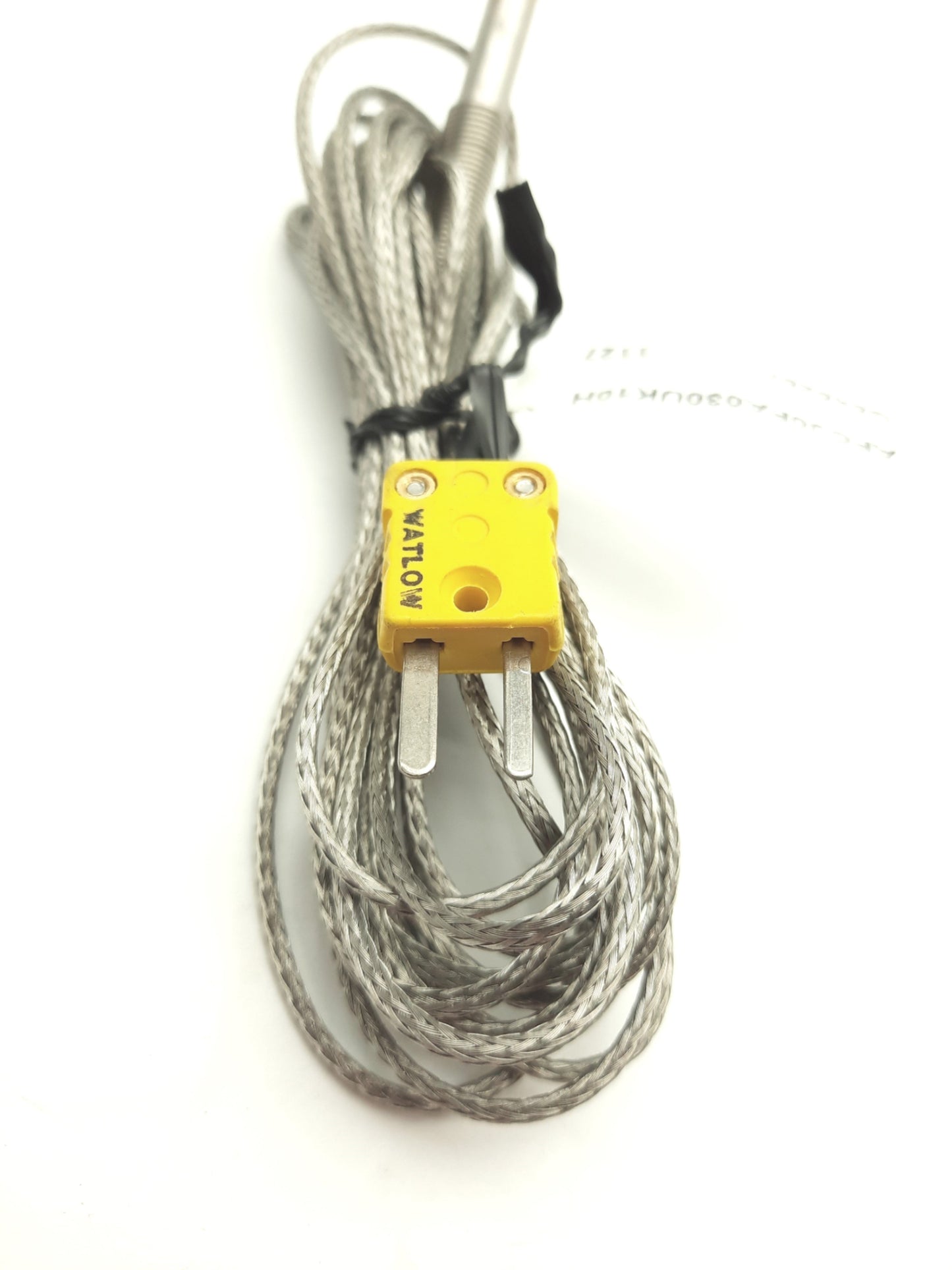 Used Watlow AFCJ0FA030UK10H Thermocouple, Type K, 3 x Ø0.032" Sheath, 10' Cable