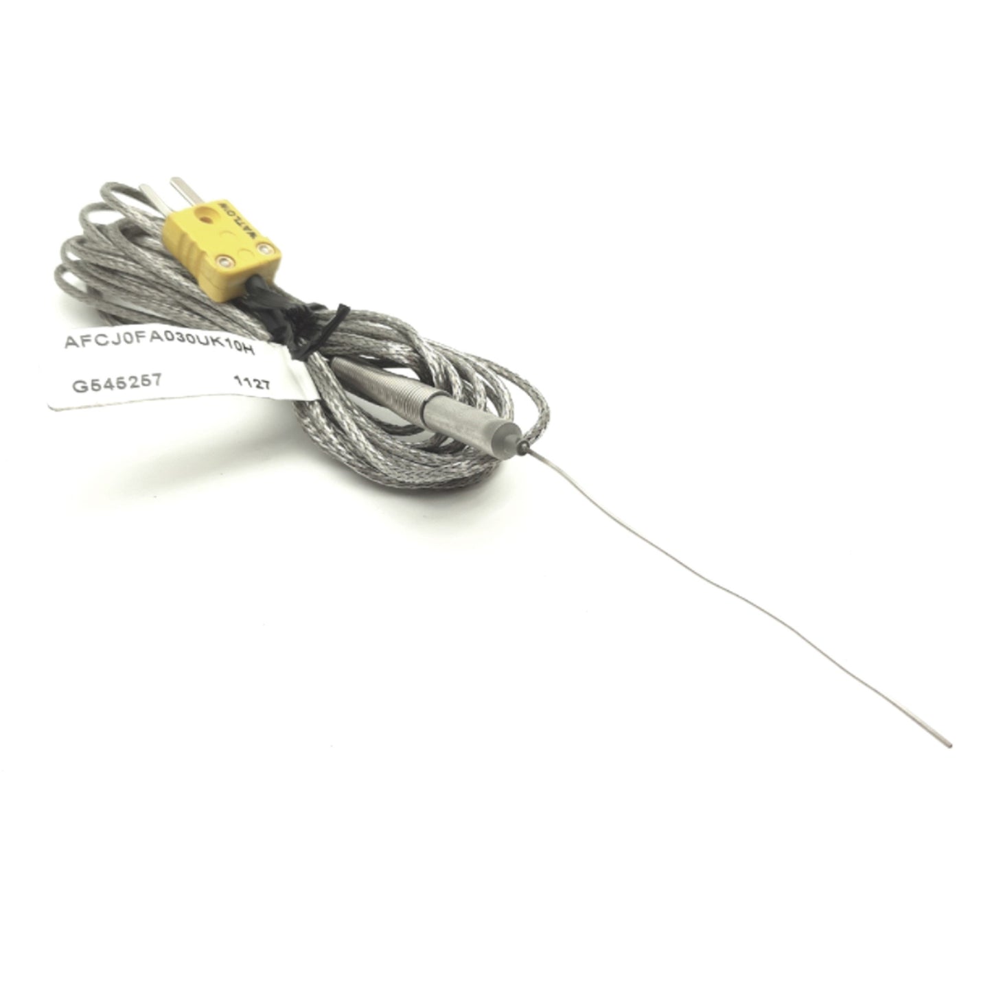 Used Watlow AFCJ0FA030UK10H Thermocouple, Type K, 3 x Ø0.032" Sheath, 10' Cable