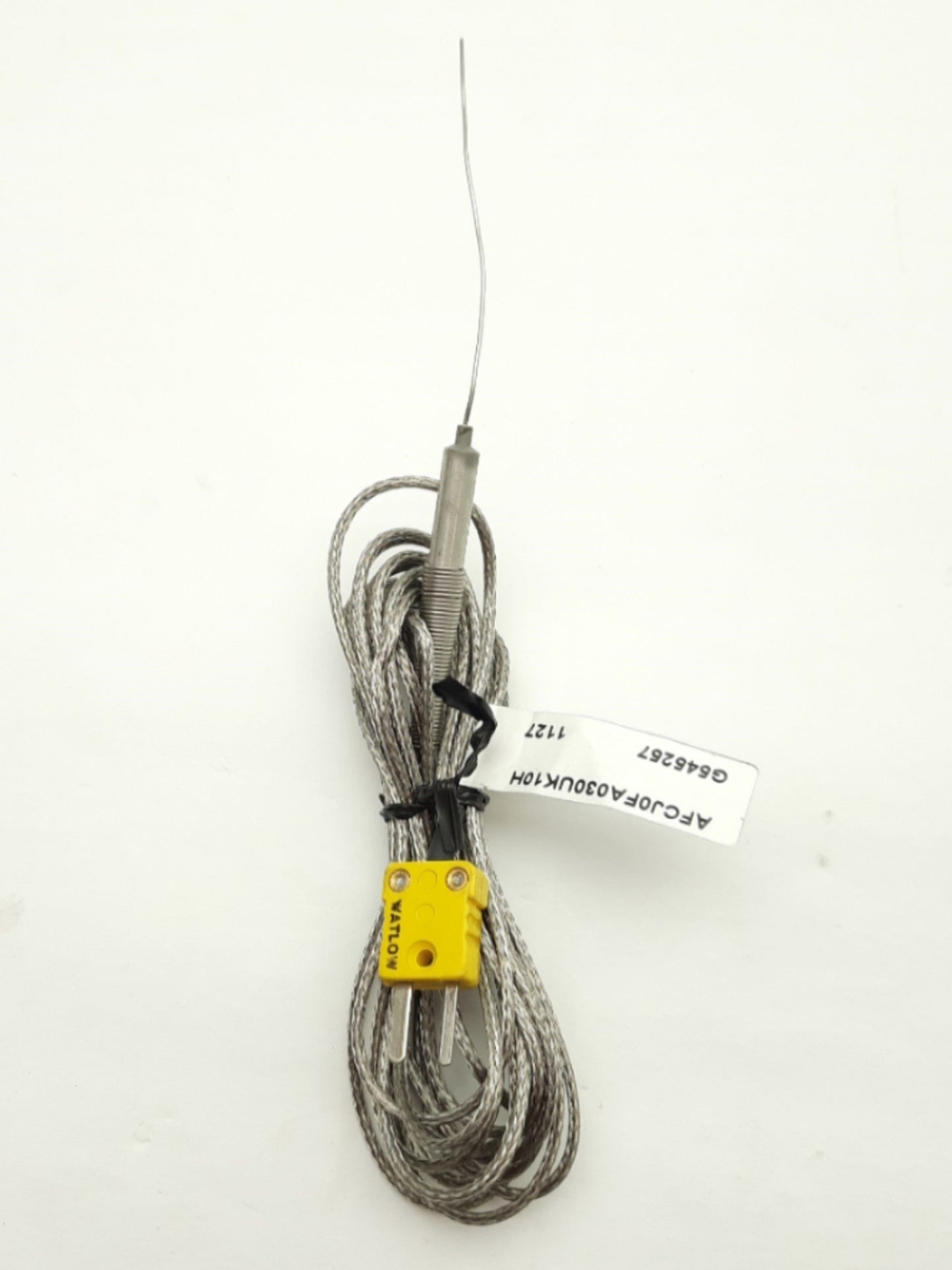 Used Watlow AFCJ0FA030UK10H Thermocouple, Type K, 3 x Ø0.032" Sheath, 10' Cable