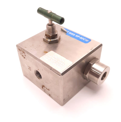 Used Chemtec EFV-250-S-MRS-FP Adjustable Excess Flow Valve, 1/4" NPT, 4 to 1132 SLPM