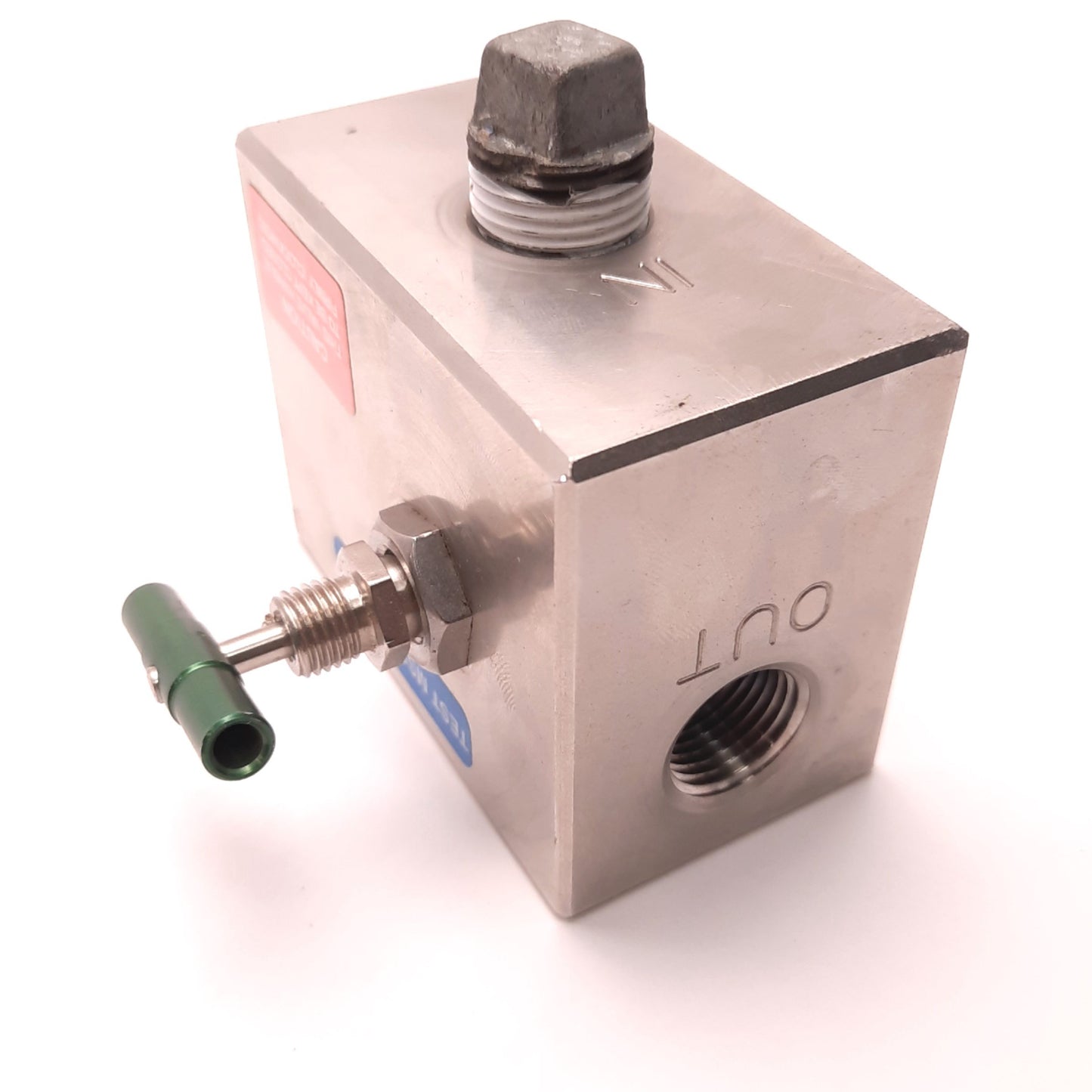 Used Chemtec EFV500-S-MRS-FP Adjustable Excess Flow Valve, 1/2" NPT, 142 to 2123 SLPM