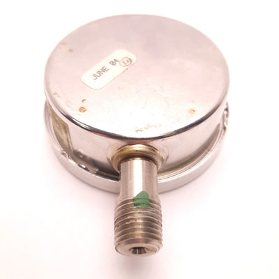 Used Ashcroft 251009SWL02L60# Glycerin Pressure Gauge, 2.5" Dial, 0-60 Psi, 1/4" NPT