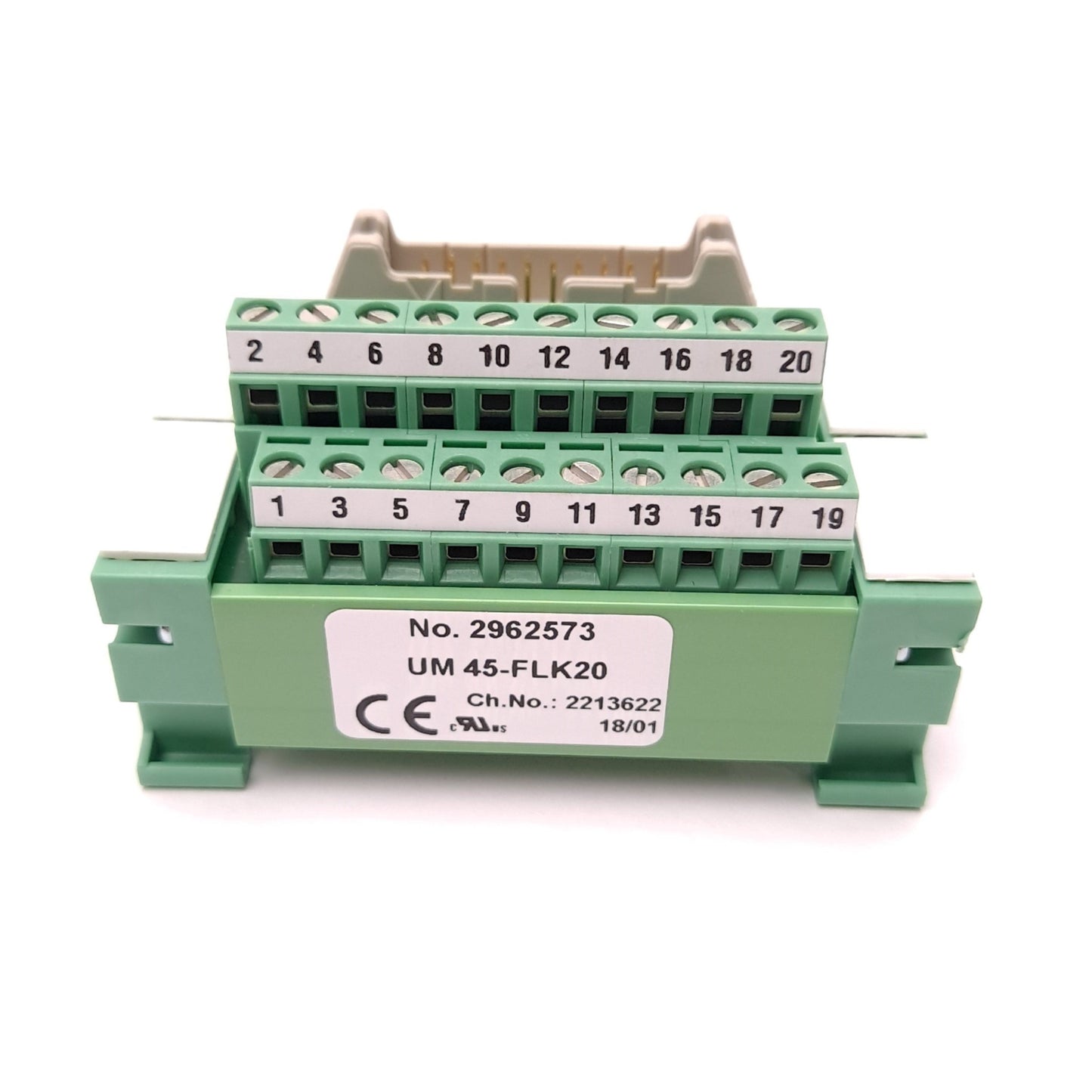 New – Open box Phoenix Contact 2962573 Interface Module Terminal Block 20 Positions 20 V 1 Amp