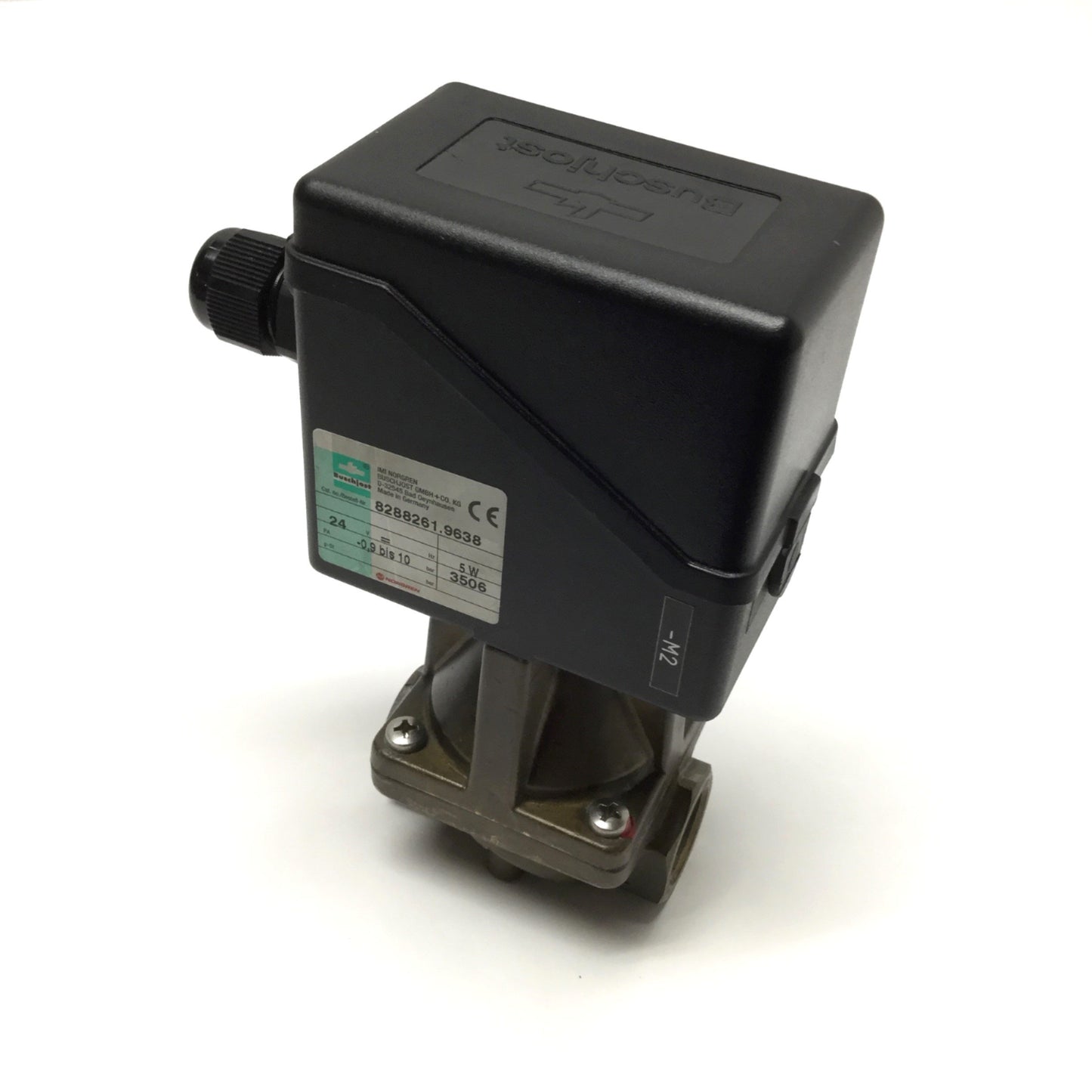 Used Norgren Buschjost 8288261.9638 Stepper Motorized Valve, Brass 2-Way, G1/2, 24VDC