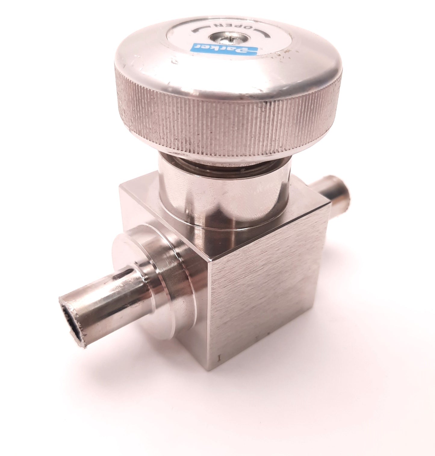 Used Parker 18-882TWTW High Pressure/Flow Diaphragm Valve, 1/2" Ports, 18 Series