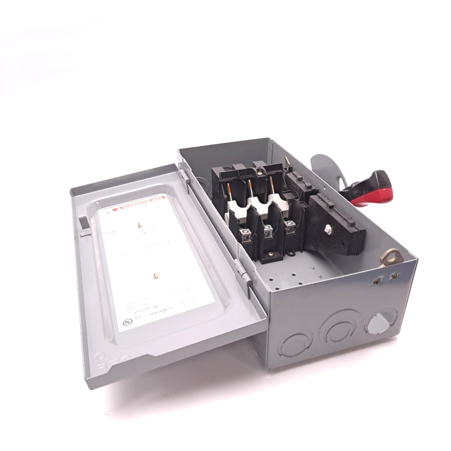 Used SQUARE D HU361 Single Throw Safety Switch 3 Pole 600 VAC 600 VDC 30 A