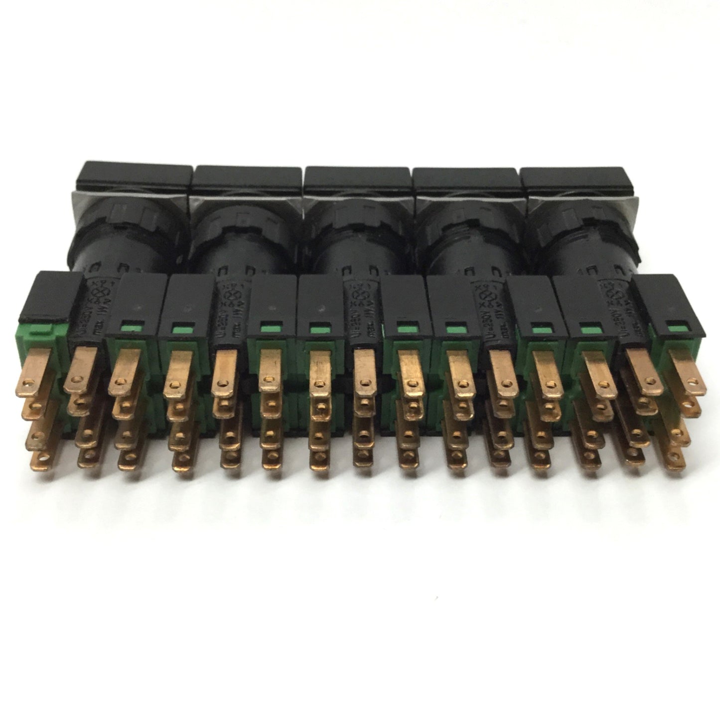 Used Lot of 5 Eaton Moeller Q18LWK3R-WS Selector Switches, 3-Position Maintained, 2NO