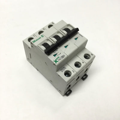 Used Eaton Moeller FAZ-C32/3 Xpole Circuit Breaker 3-Pole, 32A, 415VAC, C-Curve