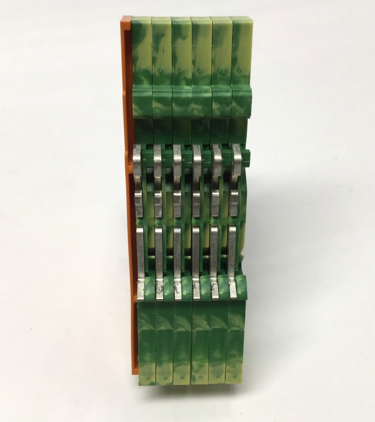 Used Lot of 6 WAGO 280-577 Triple-Deck Terminal Blocks 20A, 500V, Thru/Thru + Grounds