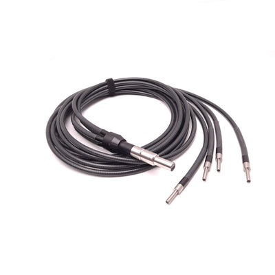 Used DYMAX 38478 Liquid Fiber Optic Light Guide 4 Pole 3 mm x 2 m, 11 mm to 5 mm Ends