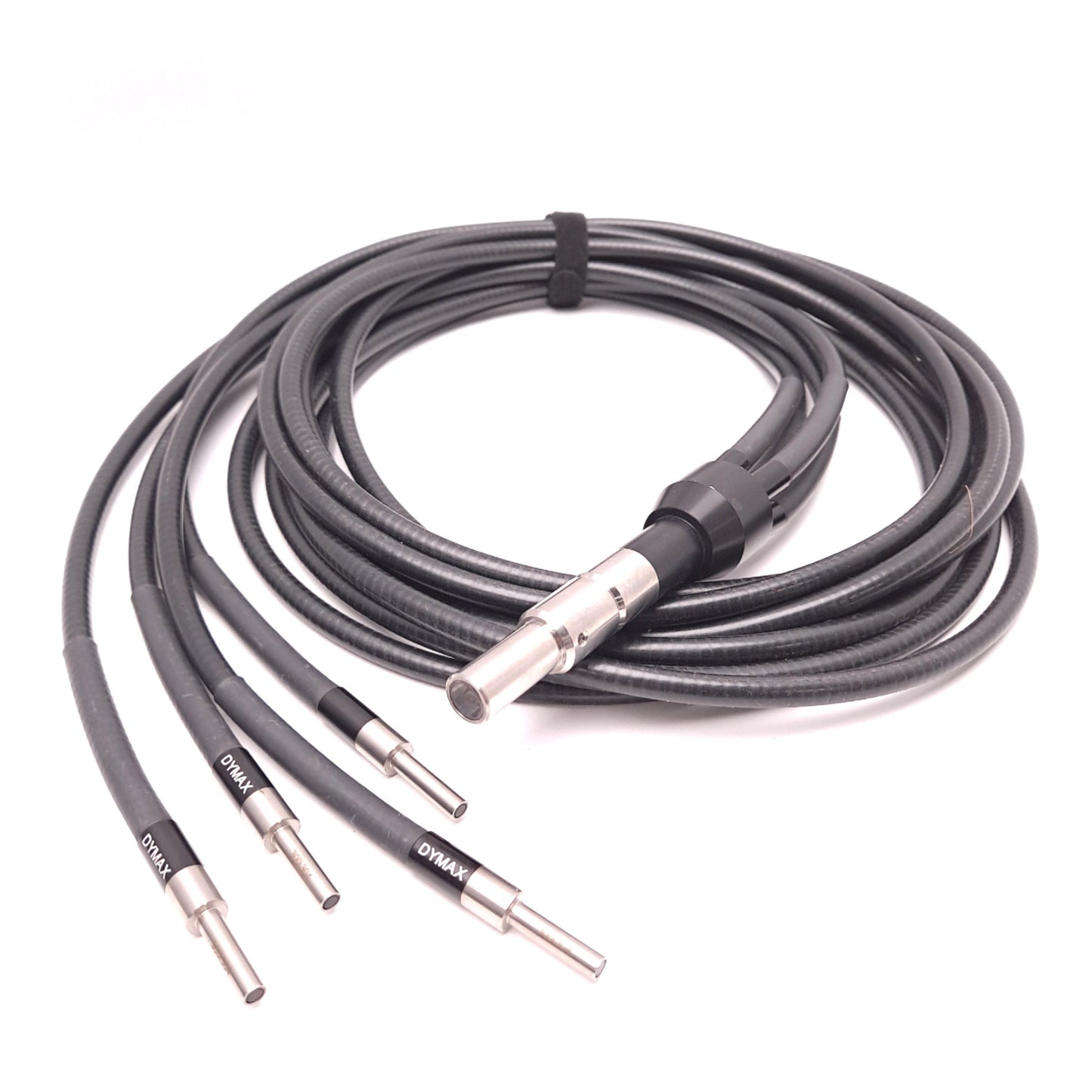 Used DYMAX 38478 Liquid Fiber Optic Light Guide 4 Pole 3 mm x 2 m, 11 mm to 5 mm Ends