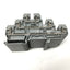 Used Lot of 10 WAGO 870-551 Triple-Deck Through Terminal Blocks 24A, 500V, 6-Point
