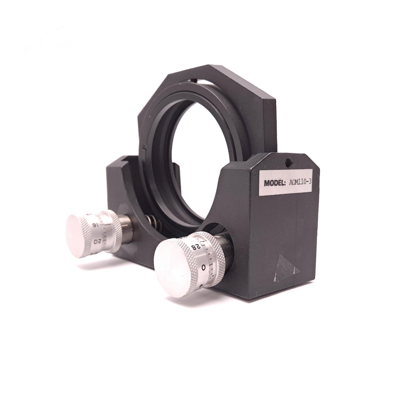 Used Aerotech AOM110-3 Optical Mount Diameter: 76.2mm, Res: 0.53 µrad, Range: ±6°