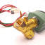 Used ASCO 8030G17 Brass Solenoid Valve 1/2" Pipe, 15 Psi Air/Water, 16.1 Watts