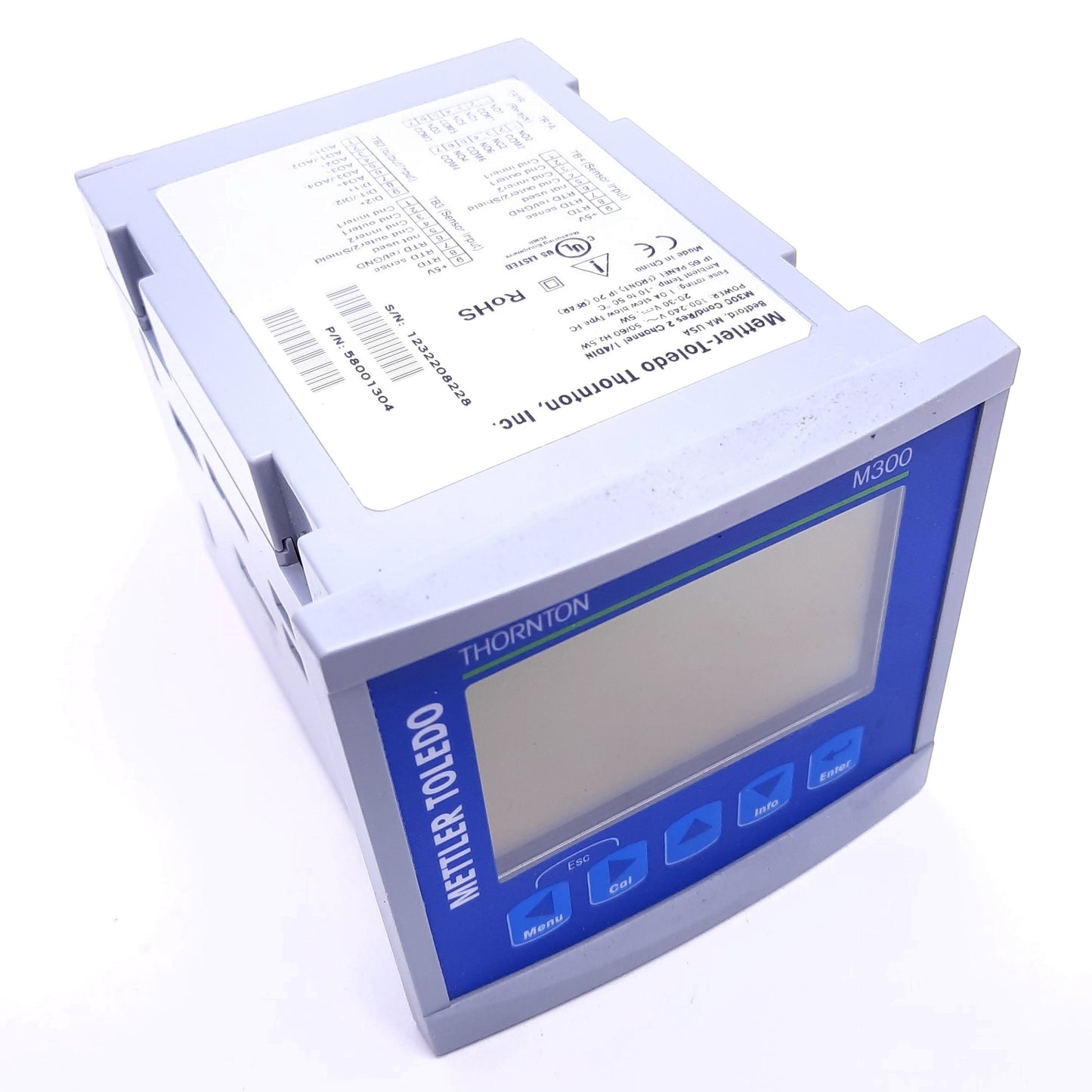 Used Mettler Toledo M300 Process Transmitter, 2x Inputs, 4x Analog Outputs, 1/4 DIN