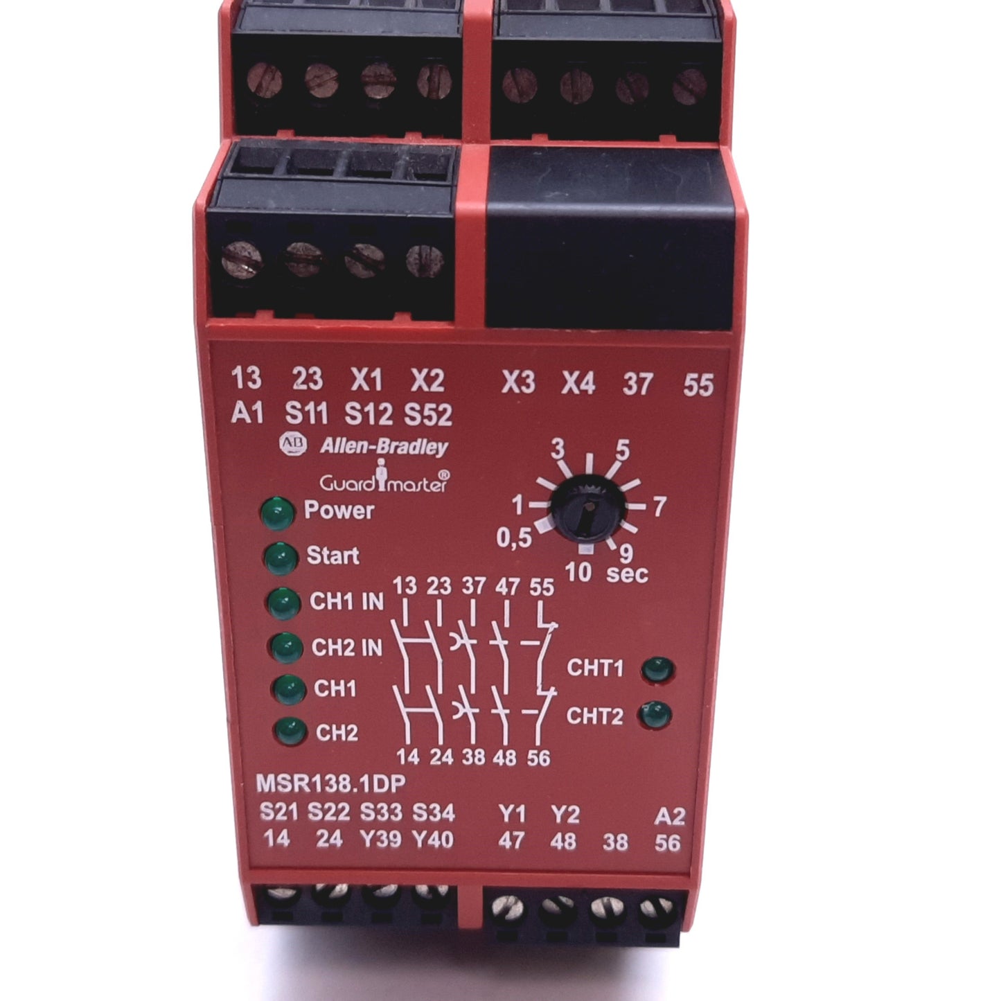 Used Allen Bradley 440R-M23147 MSR1381DP Safety Relay With Delayed Outputs 24V AC/DC