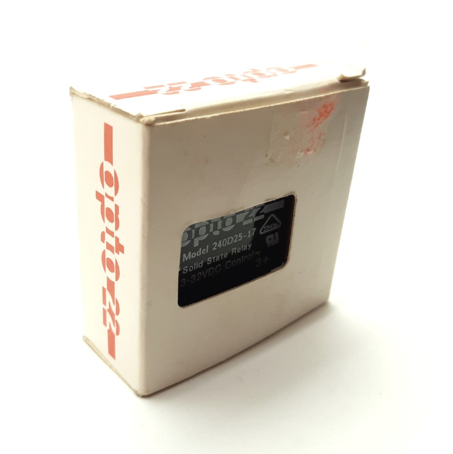 New OPTO 22 240D25-17 Solid State Relay, 3-32VDC Control, 240VAC 25A Contact