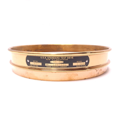 New Fisherbrand 8"-HH-BR-BR-US-30 No. 30 Brass Test Sieve 600 µm Rating 8" Dia