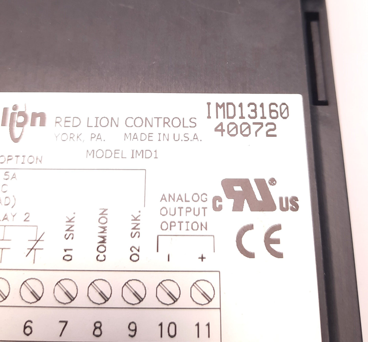 Used Red Lion Controls IMD13160 Digital Volt Meter, 4.5 Digits, NEMA 4X, IP-65, LED