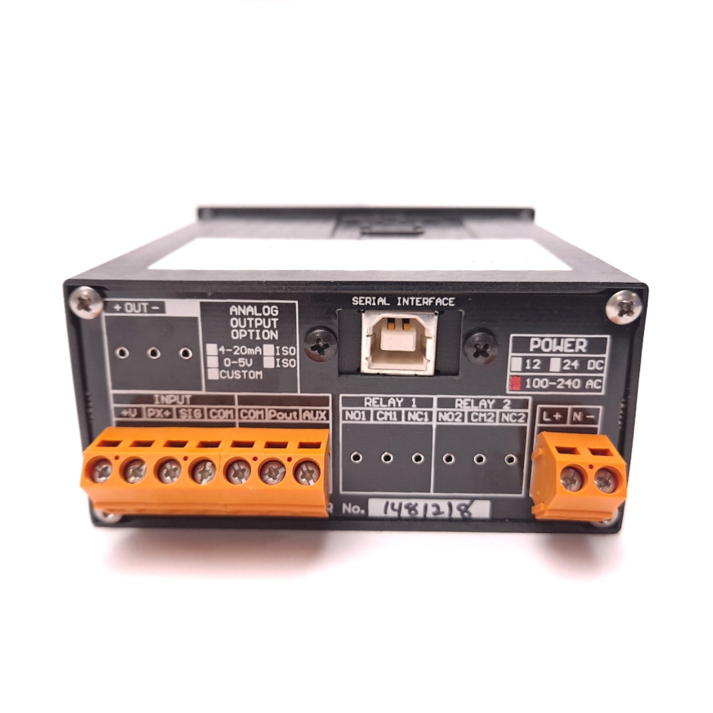 Used Monarch Instrument ACT-3X-1-1-0-2-0-0 Panel Tachometer & Totalizer 100-240 VAC