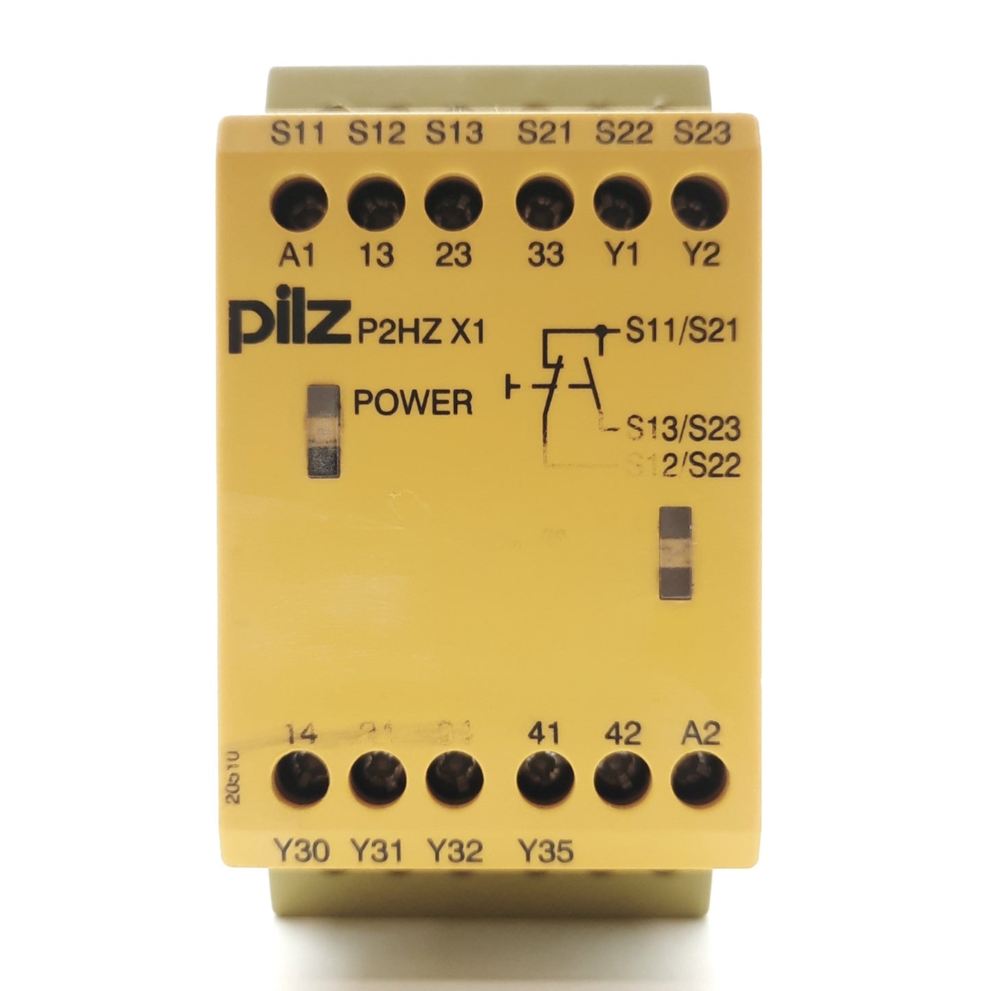 Used Pilz P2HZ X1 24VDC Two Hand Safety Relay 2x Switch 3x NO 1x NC 240VAC 5A Rated