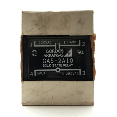 New Gordos GA5-2A10 Solid State Relay, 90-280VAC Input, 120VAC 10A Contact