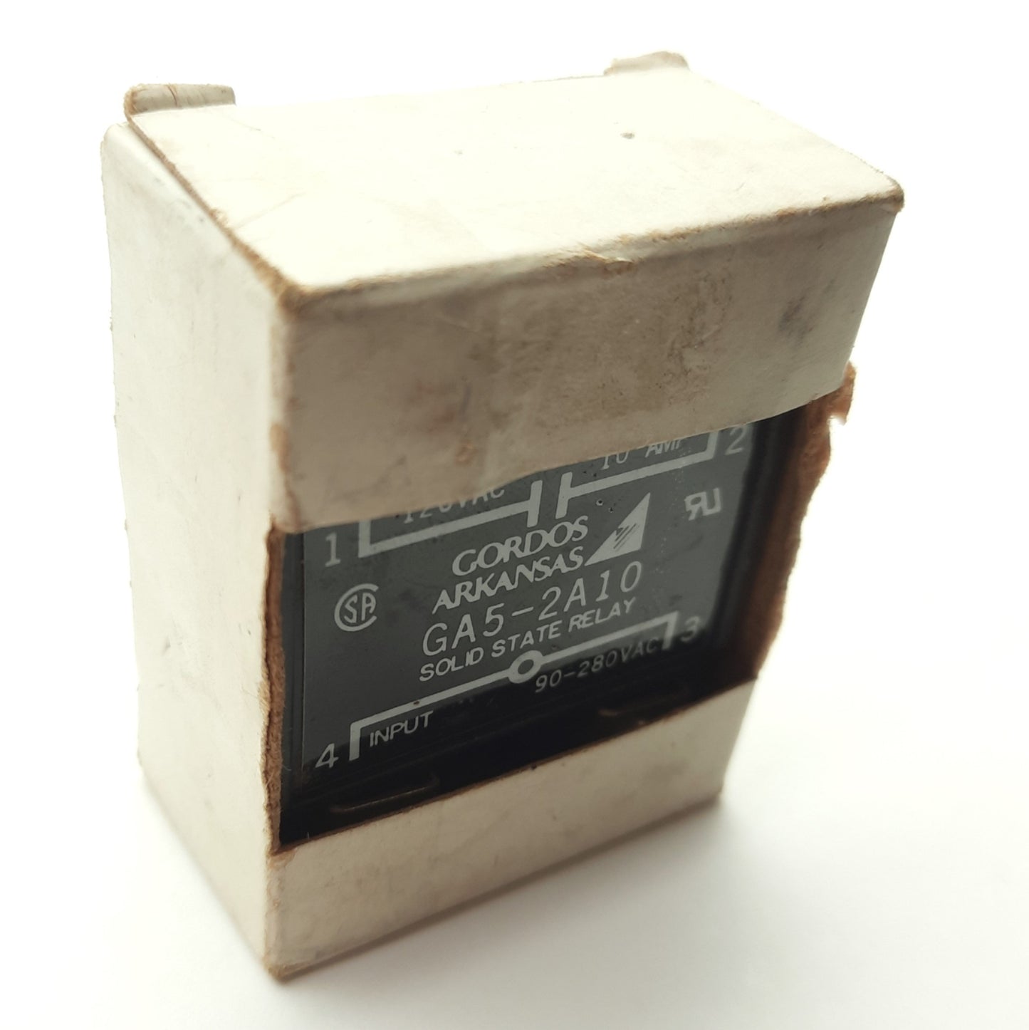New Gordos GA5-2A10 Solid State Relay, 90-280VAC Input, 120VAC 10A Contact