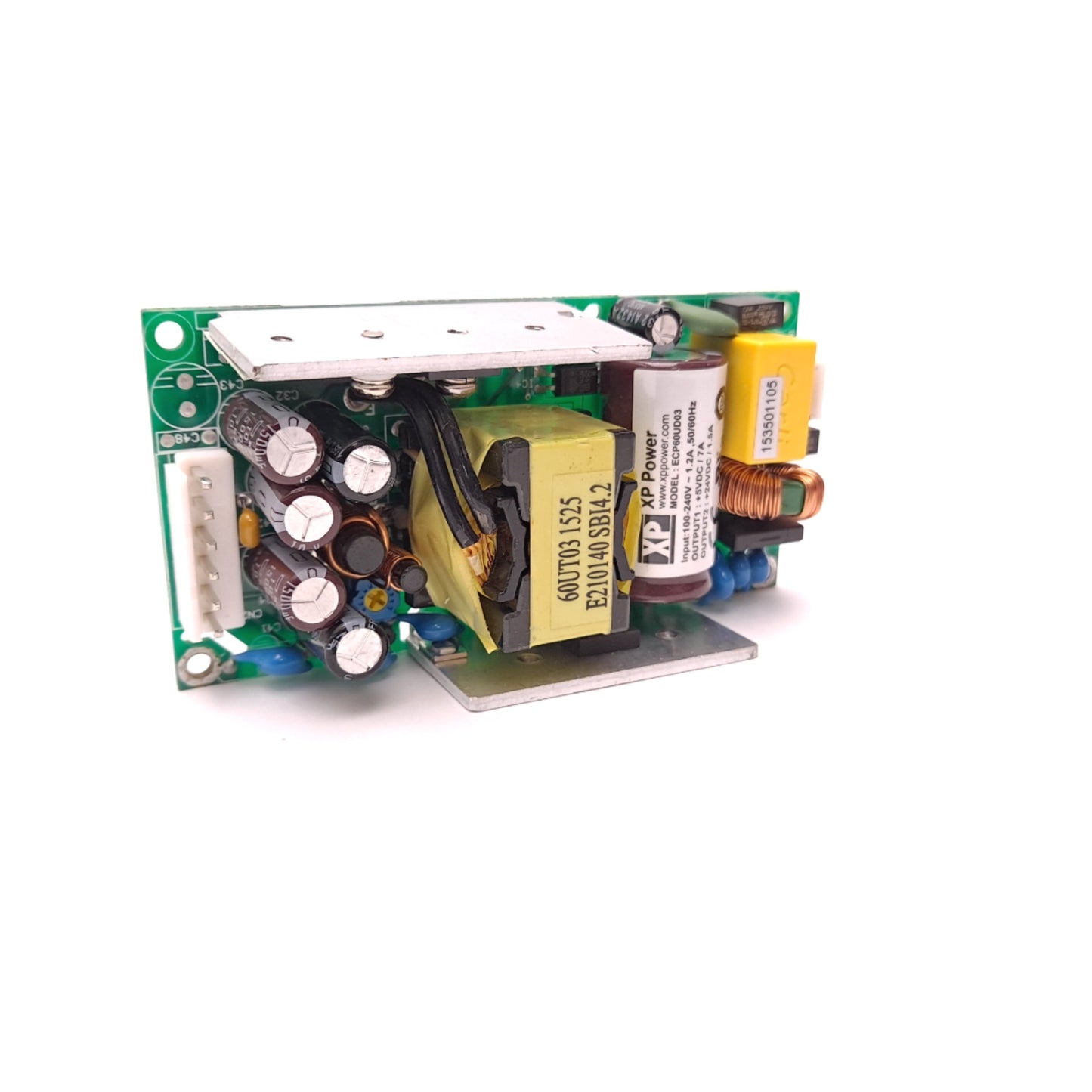 Used XP Power ECP60UD03 Power Supply In: 100-240VAC 1.2A Out: 5VDC 7A 24VDC 1.5A
