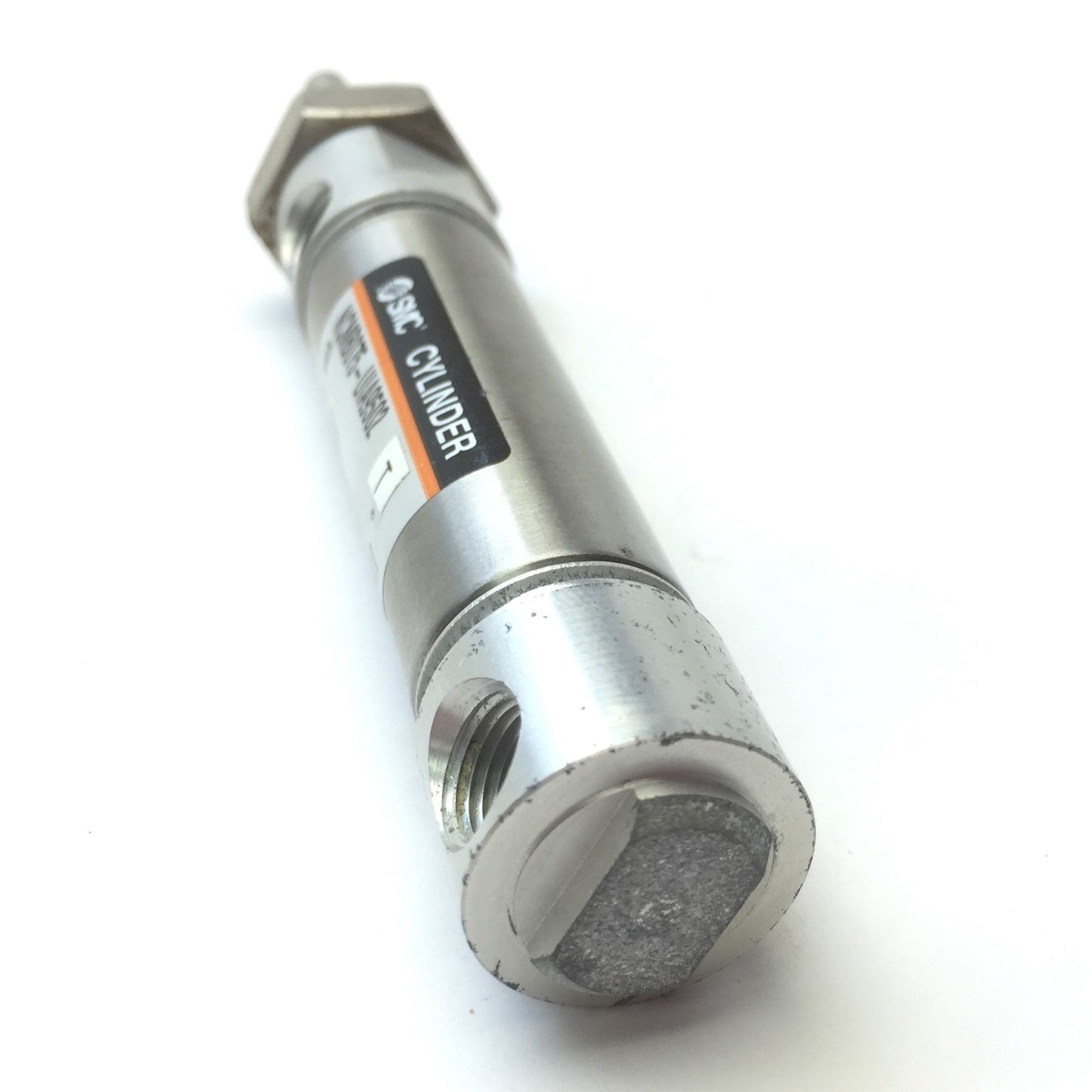 Used SMC NCMB075-UIA9502 Double Acting, Rod Pneumatic Cylinder, Bore 3/4" Stroke 1"
