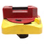 Used Allen Bradley 194R-HS4E Disconnect Switch Handle, Red/Yellow, 90° 2-Position