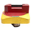 Used Allen Bradley 194R-HS4E Disconnect Switch Handle, Red/Yellow, 90° 2-Position