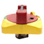 Used Allen Bradley 194R-HS4E Disconnect Switch Handle, Red/Yellow, 90° 2-Position