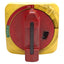 Used Allen Bradley 194R-HS4E Disconnect Switch Handle, Red/Yellow, 90° 2-Position