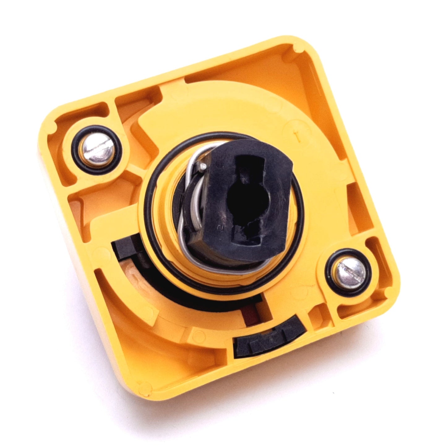 Used Allen Bradley 194R-HS4E Disconnect Switch Handle, Red/Yellow, 90° 2-Position