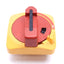 Used Allen Bradley 194R-HS4E Disconnect Switch Handle, Red/Yellow, 90° 2-Position
