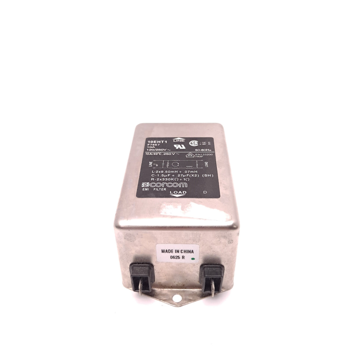 Corcom 10EHT1 Line Filter 250VAC 10A Single Phase Single Stage 50/60Hz ...