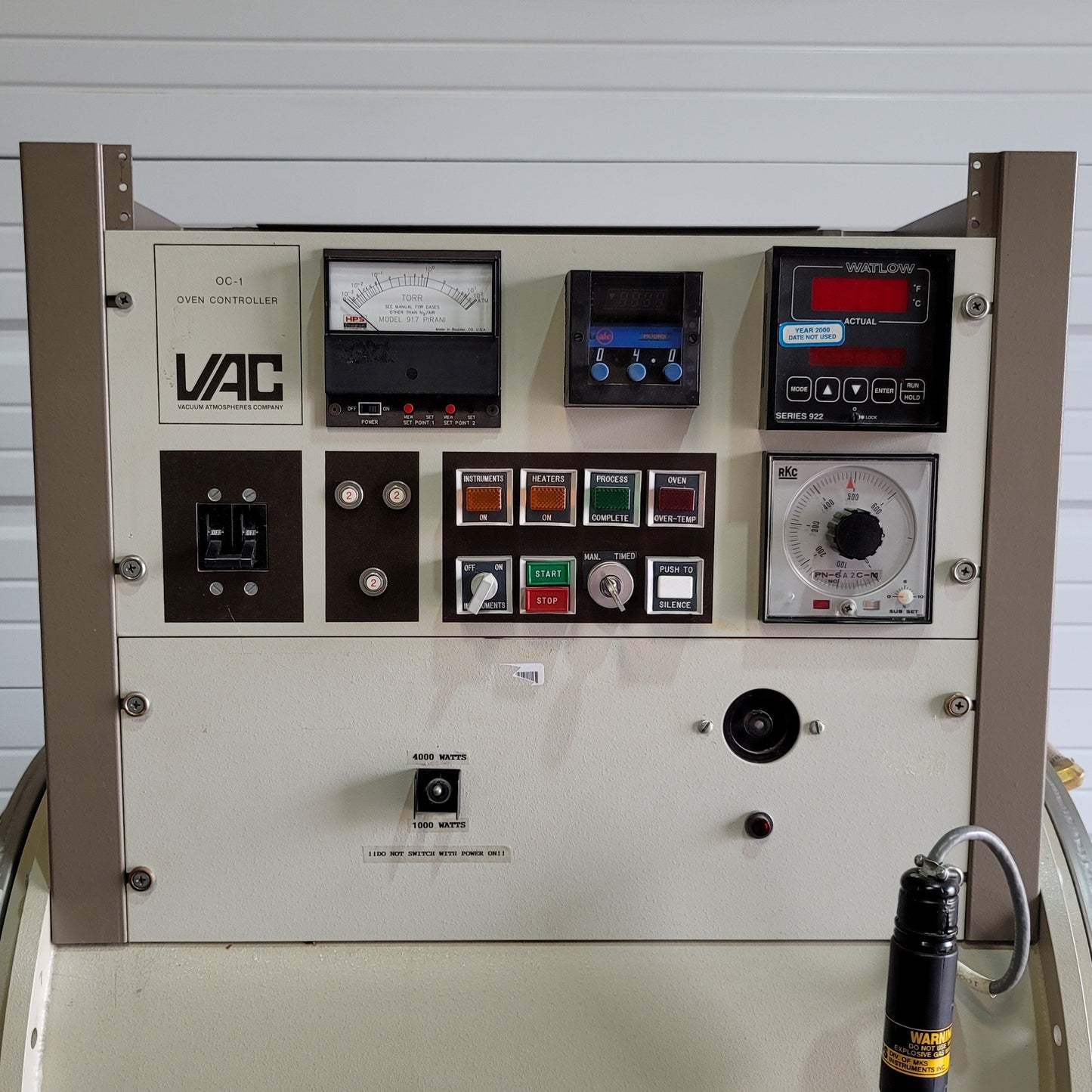 Used VAC VTW-15X24 Water Jacketed Vacuum Oven 40-600°C 15" Dia x 24" Long, 208-240VAC