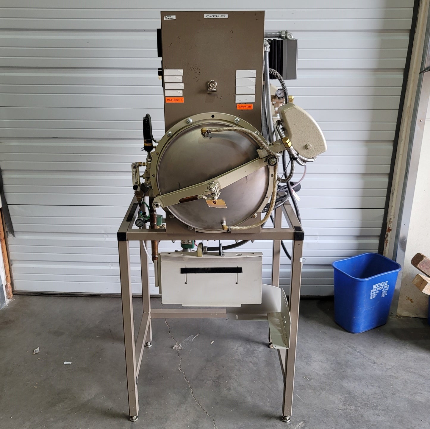 Used VAC VTW-15X24 Water Jacketed Vacuum Oven 40-600°C 15" Dia x 24" Long, 208-240VAC