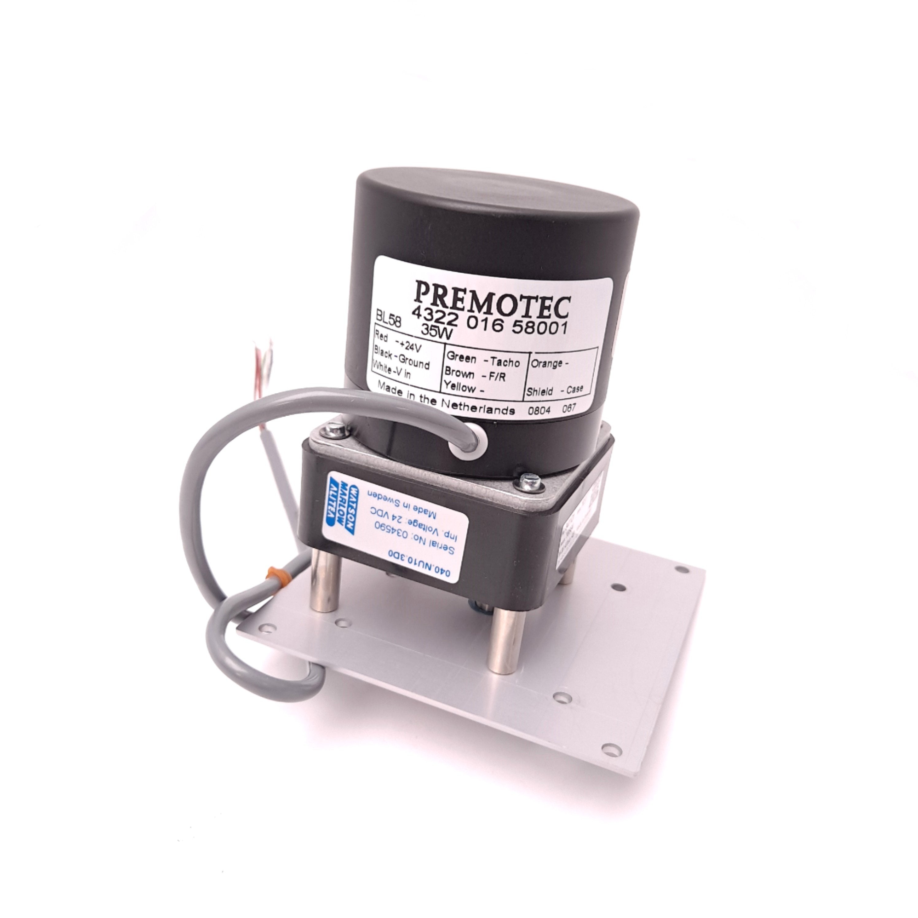 Premotec Premotec BL58 432201658001 Brushless DC Motor 24VDC 35W 3650 rpm 280 m ...
