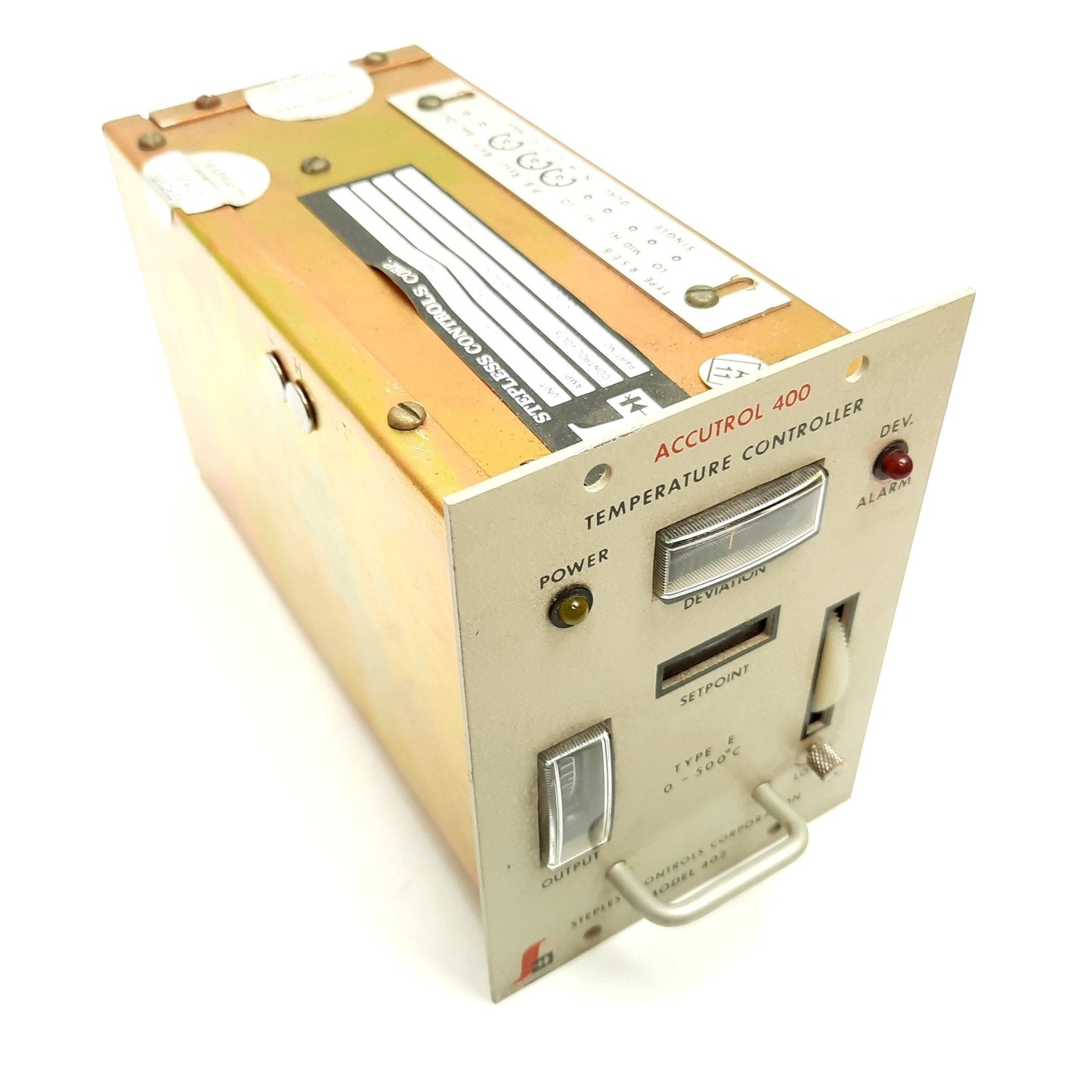 Used Stepless Controls 402 Accutrol 400 Temperature Controller, Type E, 0-500°C