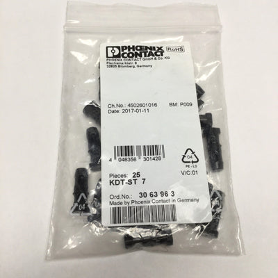 New Lot of 25 Phoenix KDT-ST 7 Cable Gland Seal Sleeve Filler Plugs, Ø7mm x 25mm