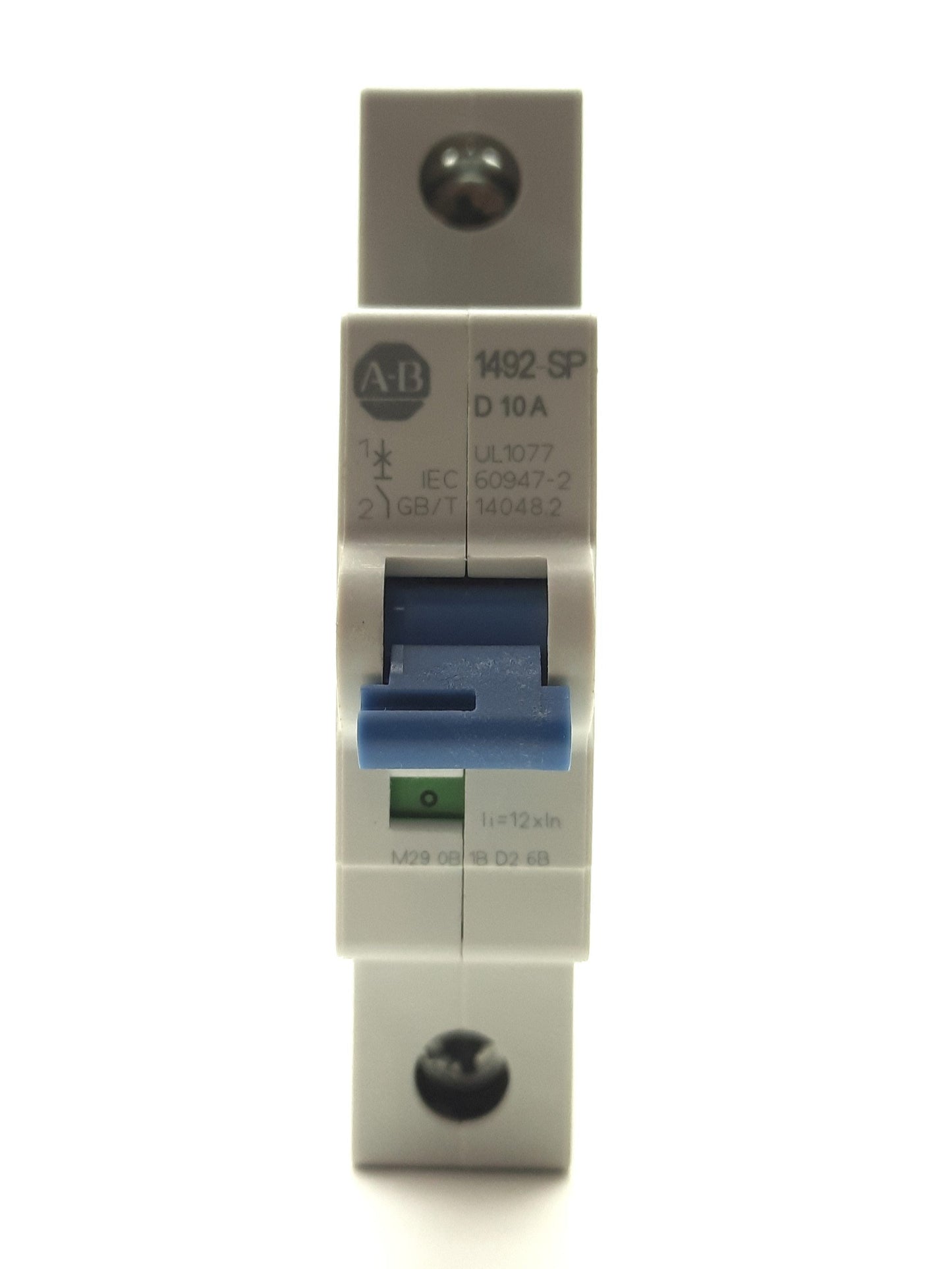 New – Open box Allen Bradley 1492-SPM1D100 Supplementary Circuit Breaker 10A, 1-Pole, D-Curve