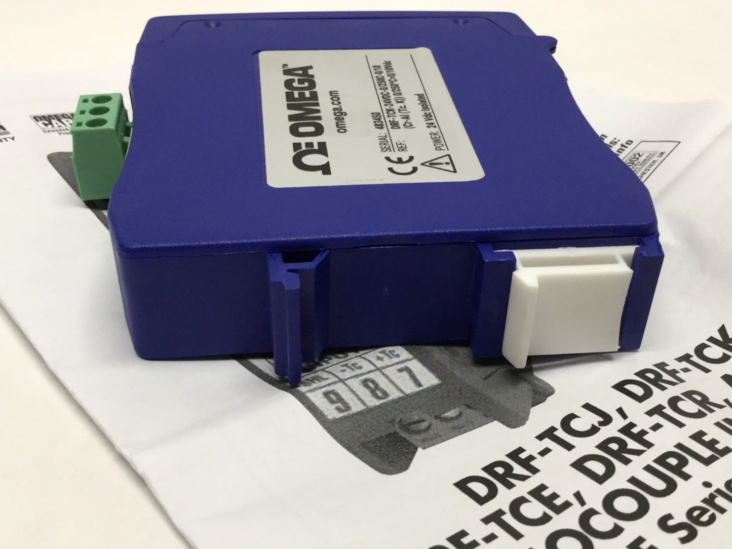 New – Open box Omega DRF-TCK-24VDC-0/250C-0/10 K Thermocouple Signal Conditioner 0-250°C, 0-10V