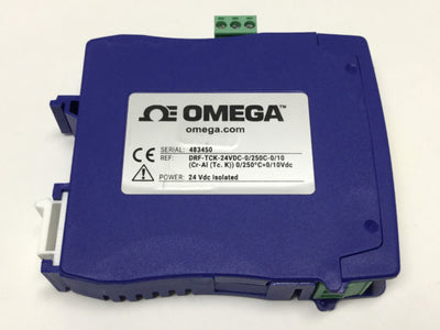 New – Open box Omega DRF-TCK-24VDC-0/250C-0/10 K Thermocouple Signal Conditioner 0-250°C, 0-10V