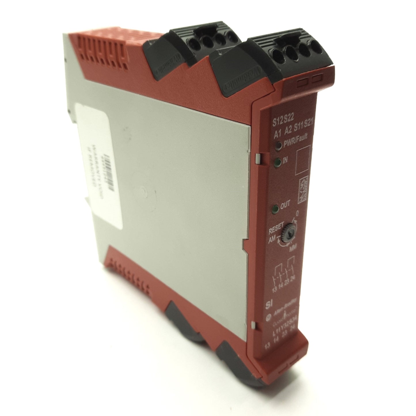 Used Allen Bradley 440R-S12R2 Ser A Guardmaster GSR SI Safety Relay 2x Inputs 24VDC