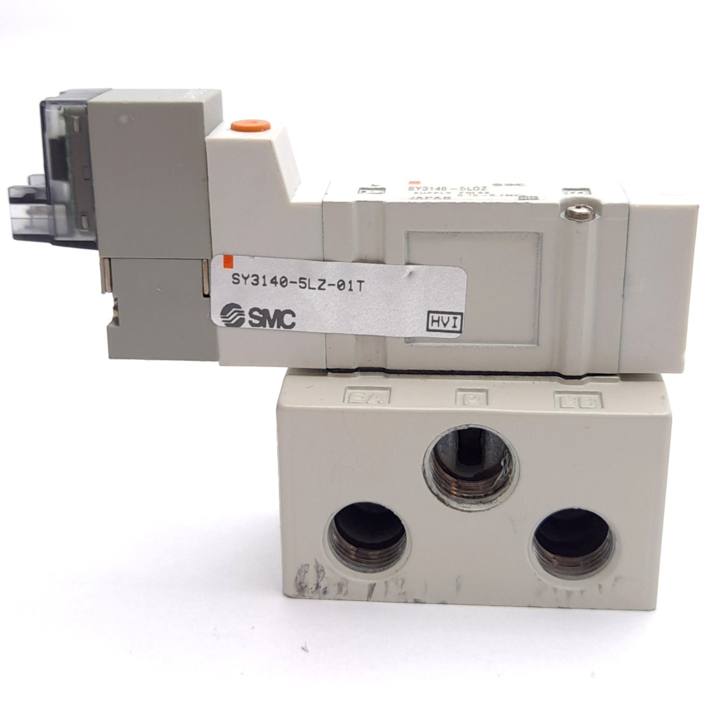 Used SMC SY3140-5LZ-01T Solenoid Valve, 2-Position, 1/8" NPTF, 0.15-07MPa, 24VDC Coil